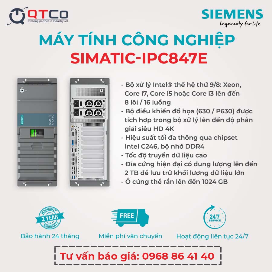 Giới thiệu chung về máy tính công nghiệp Siemens cao cấp IPC847E